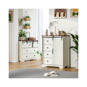 Comò Moderno per Camera da Letto con Cassetti Larghi, Cassettiera in Tessuto con Struttura in Metallo e Piano in Legno - Product Image 6