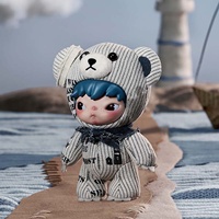 Offre Spéciale – Figurines en Peluche 100 % Originales POPMART Hirono Freedom Island Série Pendentif – Boîtes Mystères Mignonnes