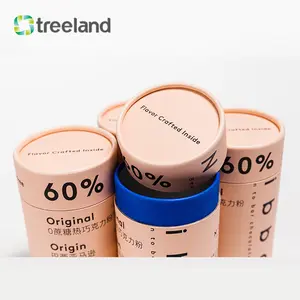 Eco Friendly Kraft Push Up Paper Tubes Deodorant Container Round Cardboard Box For Deodorant Stick Coated Wax Paper Inside
