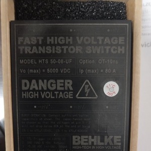 Commutateur à semi-conducteurs haute tension rapide Behlke Hts 151-01 fabriqué en Allemagne, fragile, conforme RoHS - Product Image 5