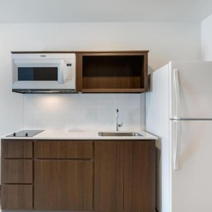 Modern Kitchenette for Apartments Small Wooden <strong>Sink</strong> Base Cabinets Faucet All One <strong>Kitchen</strong> <strong>Unit</strong> Modular Environmental Friendly - Product Image 1