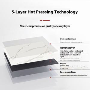 Autocollants de sol en PVC épais imperméables et résistants à l'usure Carreaux en cuir auto-adhésifs Motif de terrazzo en pierre d'imitation pour la <span class=keywords><strong>location</strong></span> - Product Image 4