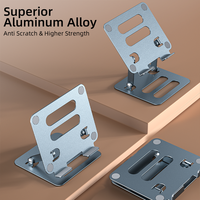 Nouveau support de tablette en alliage d'aluminium, Rotation libre à 180 degrés, support de téléphone portable 2 en 1