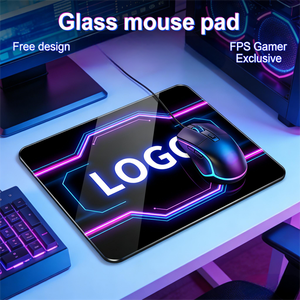 Alfombrilla de Ratón para Juegos de Vidrio Templado Personalizable, Transparente, Negra, Blanca, con Diseños de <span class=keywords><strong>Anime</strong></span> y Dibujos Animados, de Alta Velocidad y Bajo Ruido, en Existencia - Product Image 1