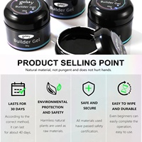 Gelsky Gel de Construction Transparent Dur pour Ongles, Gel Solide d'Extension, Vernis Gel 5 Types de Viscosité, Gel Acrylique de Construction