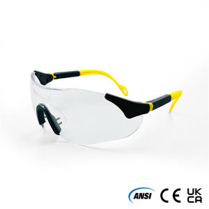 Wefump แว่นตานิรภัยป้องกันตา Ansi เลนส์ Z87.1การนำเข้าดีไซน์ทันสมัยพร้อมเลนส์ป้องกันแบบใสสำหรับใส่ทำงานในแล็บ - Product Image 5