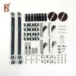 Đồng bộ cửa trưởng hệ thống mỏng hẹp trượt treo mềm đóng khung Con lăn 4 theo dõi liên kết phụ kiện phần cứng - Product Image 3