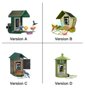 Mangeoire intelligente pour oiseaux 2.7L avec caméra à énergie solaire 2K Live Feed Cam pour Backyard AI Identifier Auto Capture <span class=keywords><strong>Bird</strong></span> Videos Pictures - Product Image 6