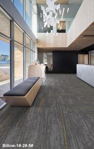 2023 nouveau produit fournisseur d'usine de tapis en Nylon plénolor carrelage de luxe pour la maison <span class=keywords><strong>boucle</strong></span> Pile noir carré PE support de tapis carreaux - Product Image 4