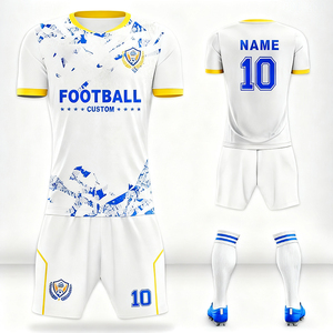 เสื้อฟุตบอลผ้าแจ็คการ์ดปรับแต่งได้ ชุดยูนิฟอร์มสโมสรที่สวมใส่สบายพร้อมโลโก้ทีม ชุดเสื้อฟุตบอลน้ำหนักเบา - Product Image 2