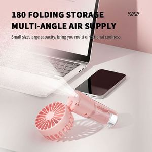 Mini Nano Spray 4-Gear Wind Handheld <b>Misting</b> Fan, Foldable Design With Long Battery for Summer Cooling - Product Image 2