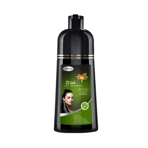 Shampoo Colorante 3-in-1 Permanente Senza Ammoniaca all'Olio di Argan, 400ml, Grado Cosmetico, Copre <span class=keywords><strong>i</strong></span> <span class=keywords><strong>Capelli</strong></span> Grigi - Product Image 1