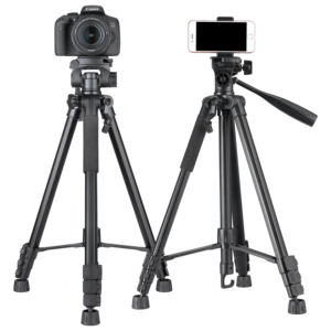 KINGJOY 69 "Trípode de soporte de cámara de alta resistencia Trípodes profesionales de viaje DSLR Fotografía <span class=keywords><strong>para</strong></span> cámara de video de teléfono <span class=keywords><strong>celular</strong></span> - Product Image 6