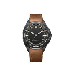 Montre mécanique de luxe en gros, montres automatiques pour homme, mode business, étanche, bracelet en cuir - Product Image 1