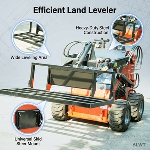Accessoire de nivellement et de défrichage hydraulique pour <span class=keywords><strong>mini</strong></span>-chargeuse, niveleur de terrain, décapeur, pompe à engrenages universelle à attache rapide pour travaux lourds - Product Image 3