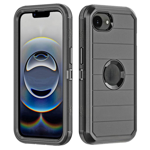 New Design 2025 High Quality 360 Rugged Hybrid Armor Heavy Duty Phone case Cover for iPhone 16E Shockproof Case for iPhone 16e