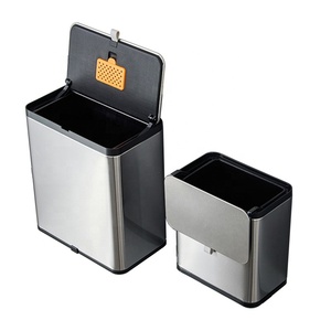 <span class=keywords><strong>Poubelle</strong></span> murale de cuisine en acier inoxydable - Product Image 1