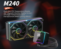 Enfriador de Agua para CPU Gamer-X M360 OEM de Alto Rendimiento, 120MM ARGB, para PC Gaming, Interfaz de Alimentación de 3 Pines, Rodamiento Líquido para Caja de Ordenador