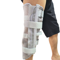 Attelle d'immobilisation de soutien articulaire du genou Orthopédique Ajuster Attelle de jambe Fracture Respirant Protection du genou