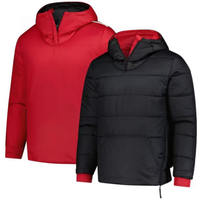 Blouson Bomber Homme Streetwear Demi-Zip Rembourré avec Fermeture Éclair Latérale Coupe-Vent pour l'Automne, Vêtement de Sport Extérieur Personnalisable avec Logo – Vente en Gros