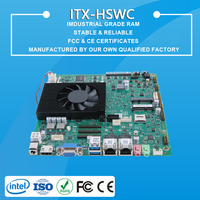 Placa Base Industrial Mini ITX de Bajo Voltaje con CPU Intel I3/I5/I7 de 4.ª/5.ª Generación, DDR3, Puertos LAN Gigabit Simples/Duales, 4G/WiFi