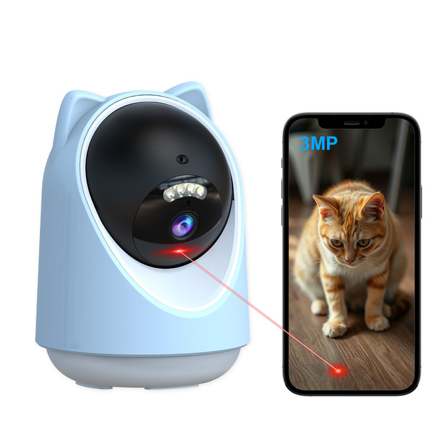AI Auto Tracking Luxury/Simple Style Pet Camera with 4MP HD Video Two Way Audio Night Vision 2.4G & 5G WiFi for Pets