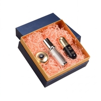 Coffret de soins de la peau personnalisé avec logo en feuille d'or, emballage de maquillage biodégradable, coffret cadeau de parfum de luxe durable
