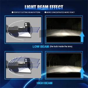 Super brillante <span class=keywords><strong>Mini</strong></span> Canbus H4 LED coche faro bombillas 6500K lente Auto lámpara H4 haz Alto y Bajo para coches motocicleta - Product Image 5