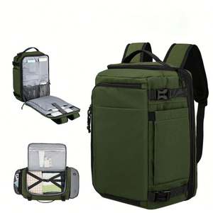 Mochila de Viaje Multifuncional Impermeable de Mezclilla, Resistente al Desgaste, Expandible, con Compartimento Profundo para Laptop - Product Image 1