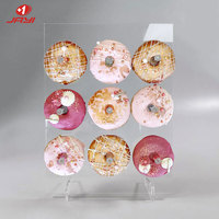Présentoir à donuts en acrylique personnalisé, fournitures de décoration de gâteaux créatifs, présentoir à Dessert Transparent pour fête d'anniversaire et mariage