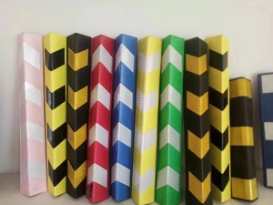 Protection d'angle murale en caoutchouc de haute qualité pour la sécurité routière, pare-chocs anti-collision jaune et noir réfléchissant - Product Image 5