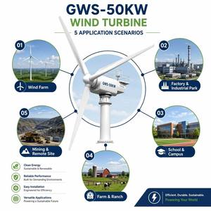Éolienne 50KW GWS-50000W à rotor <span class=keywords><strong>de</strong></span> 15,5m, entraînement direct PMSG, 380V 480V pour station <span class=keywords><strong>de</strong></span> traitement des eaux et <span class=keywords><strong>pompage</strong></span> d'irrigation - Product Image 6