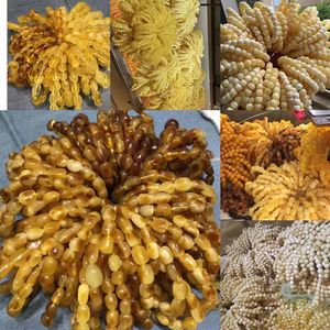 Bola de cuentas de ámbar Báltico pulido Natural de ámbar báltico de corte directo de fábrica YZ para oraciones - Product Image 6