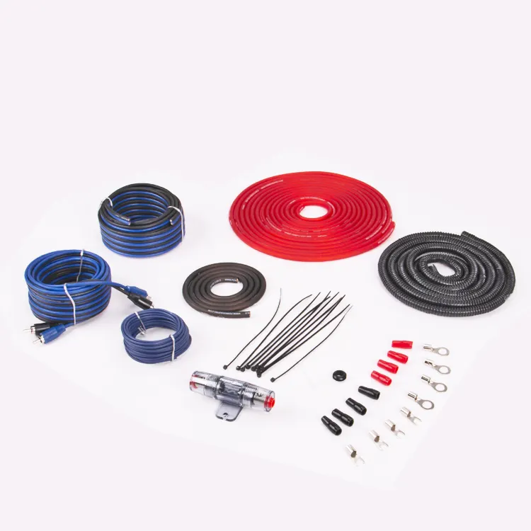 JLD Audio 8 GA Gauge 1200W CCA Complete Installation Wiring kit for Car Audio Amplifier and Woofer Speaker Connection System
