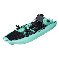 Nouvelle tendance : Kayak PE démontable 2 pièces avec équipement de pêche, rames, siège à pagaie, 2 personnes, haute capacité de charge