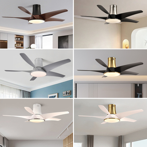 Ventilateur de plafond LED avec télécommande BLDC à 5 pales de 52 pouces, avec éclairage, pour la maison, le salon, la chambre à coucher, FX50091 Silen, disponible en plusieurs couleurs - Product Image 2