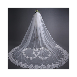 Il nuovo elenco di velatura da sposa porta lunga ampia larghezza del vestito da sposa velo <span class=keywords><strong>con</strong></span> pettine <span class=keywords><strong>per</strong></span> <span class=keywords><strong>capelli</strong></span> <span class=keywords><strong>accessori</strong></span> da sposa <span class=keywords><strong>accessori</strong></span> - Product Image 1
