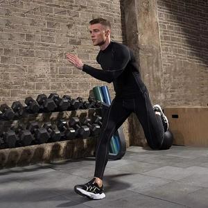 T-shirt de compression à manches longues pour homme, séchage rapide, sous-vêtement de sport pour la musculation et le cyclisme - Product Image 4