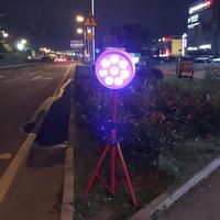 Bernsteinfarbenes Rotes Blinklicht Solar-Warnleuchte LED-Verkehrssignalleuchte 85mm Hochintensives Licht mit 8 LED Solarbetriebene Straßensicherheitsleuchte