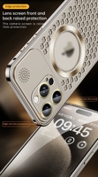 Coque de téléphone magnétique en métal à dissipation thermique creuse, avec parfum intégré, compatible avec iPhone 17 16 15 Pro Max