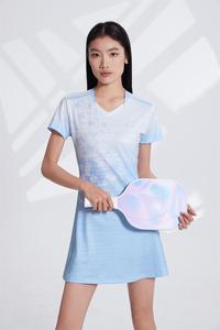 Haut de sport personnalisé pour femme à imprimé floral moucheté, anti-transpiration, doux pour la peau, séchage rapide, pour entraînement d'équipe, avec logo personnalisé - Product Image 2