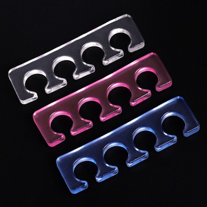 Grosir pemisah kuku silikon dapat digunakan kembali pemisah jari kaki & pemisah jari bantalan isolasi lembut untuk alat manikur pedikur profesional - Product Image 4