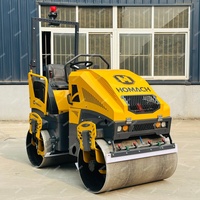 Compacteur à rouleaux compact - 330 kg 1,5 tonne 1500 kg Mini-compacteur routier avec forte vibration pour des résultats de compactage supérieurs