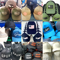 Casquettes de Camionneur en Gros en Polyester et Spandex Style Campagne avec Panneau Arrière en Maille et Broderie de Logo Personnalisée