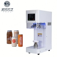 Máquina Selladora Automática de Latas, Selladora de Latas de Plástico y Aluminio, Máquina Automática para Sellar Latas