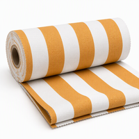 Tissu en oléfine rayé pour coussins de chaise longue, revêtement textile d'extérieur 250 g/m² résistant aux UV