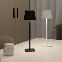 Lampe de table LED à pied haut, rechargeable, à intensité variable, lumière d'ambiance de bureau, veilleuse de luxe, décoration de chambre à coucher