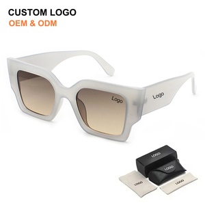 Luxury Fashion Custom Logo Retro Trending Uv400 <b>Sun</b> Glasses Gafas De Sol <b>Shades</b> Unisex Small Rectangle Sunglasses for Men Women - Product Image 1