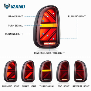 Luces traseras LED Vland Factory para BMW <span class=keywords><strong>Mini</strong></span> <span class=keywords><strong>Cooper</strong></span> Countryman R60 2010-2016 (primera generación) con animación de arranque - Product Image 2