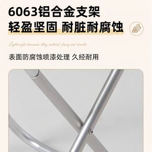 Tabouret pliant d'extérieur en alliage d'aluminium 7075, mini chaise rectangulaire pour jardin, camping, pêche, croquis, voyage - Product Image 5